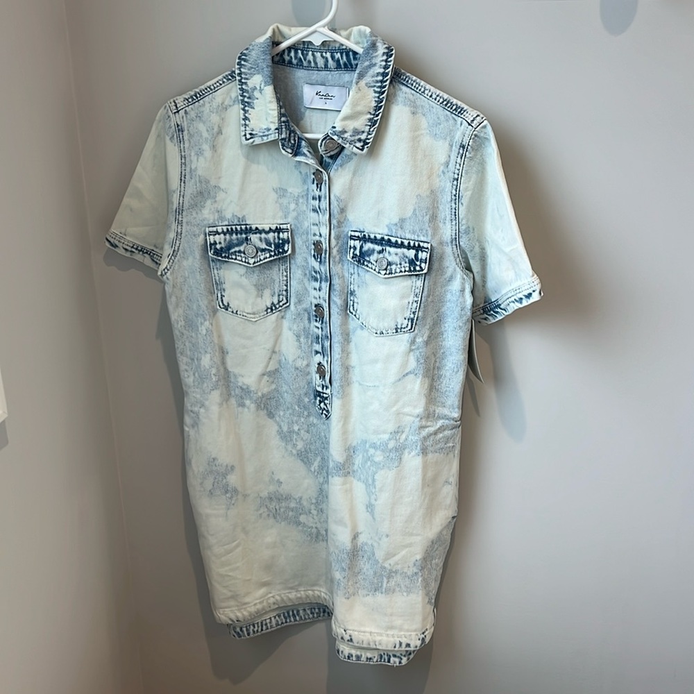 Light Denim Wash Dress - Size L